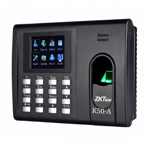 FINGER PRINT ACCESS CONTROL & TIME MACHINE ZK TECO K50-A